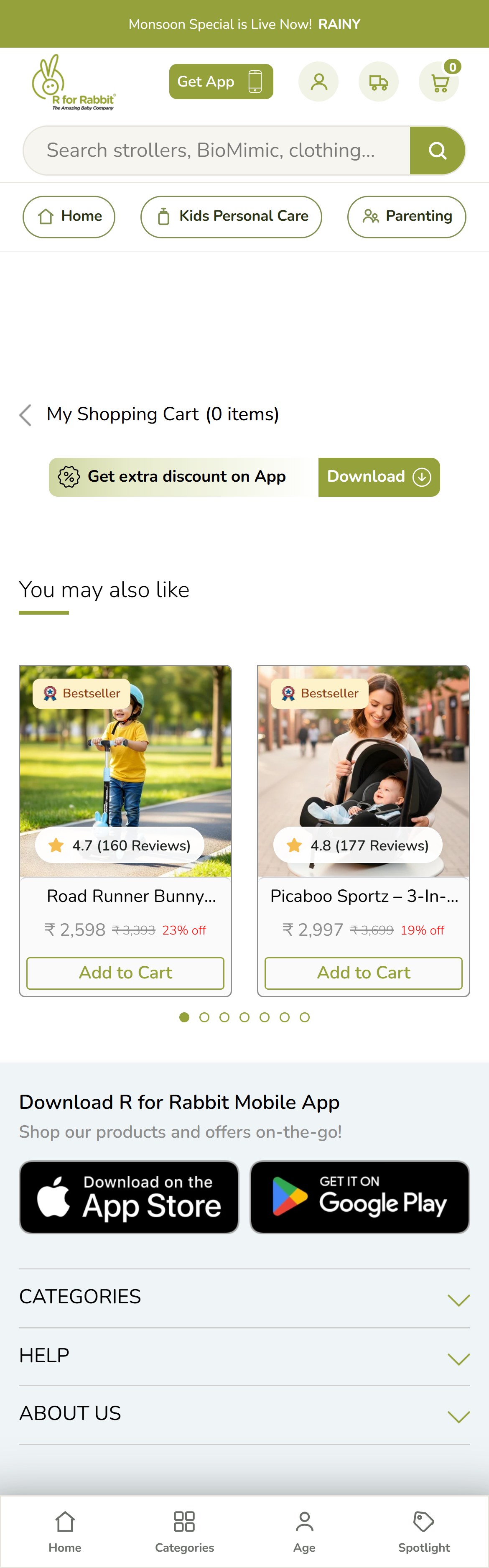 R for Rabbit — Mobile
