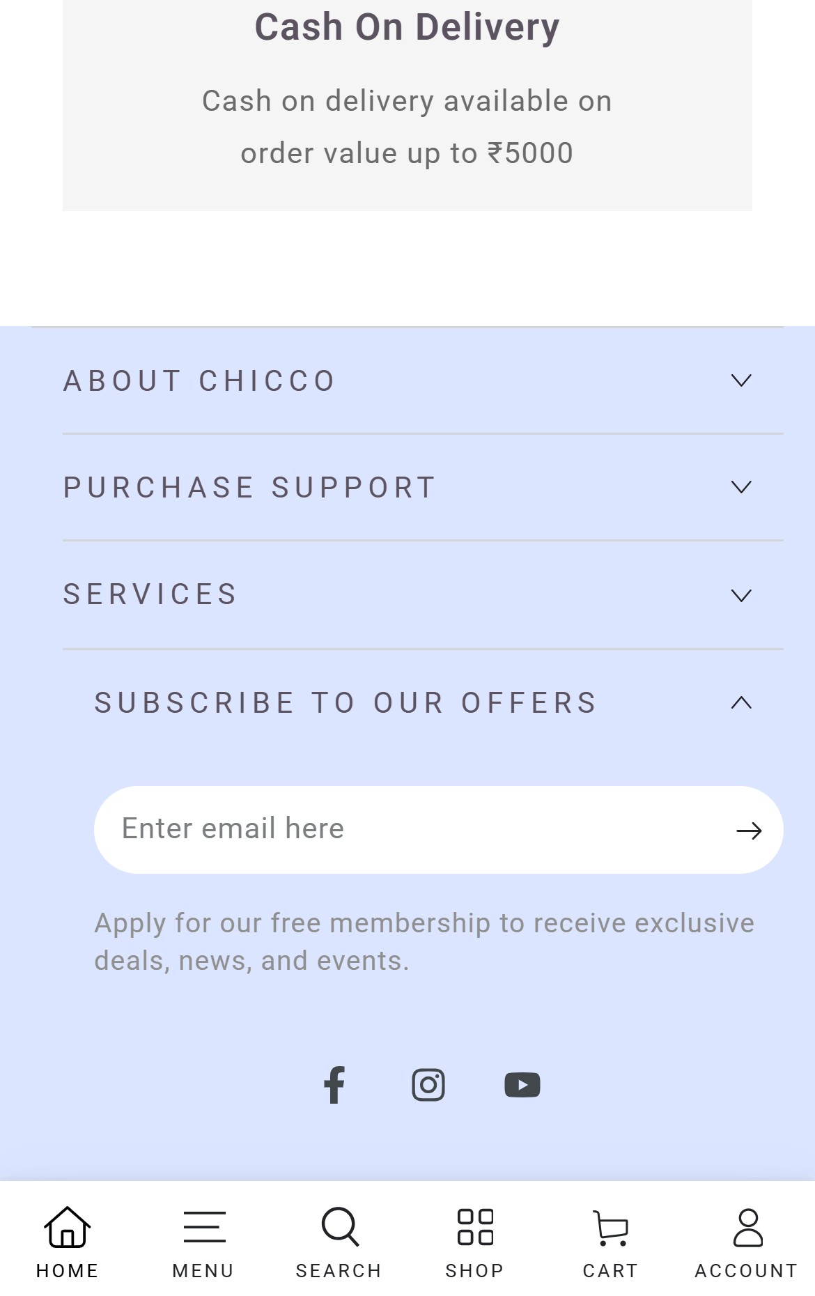Chicco India — Mobile